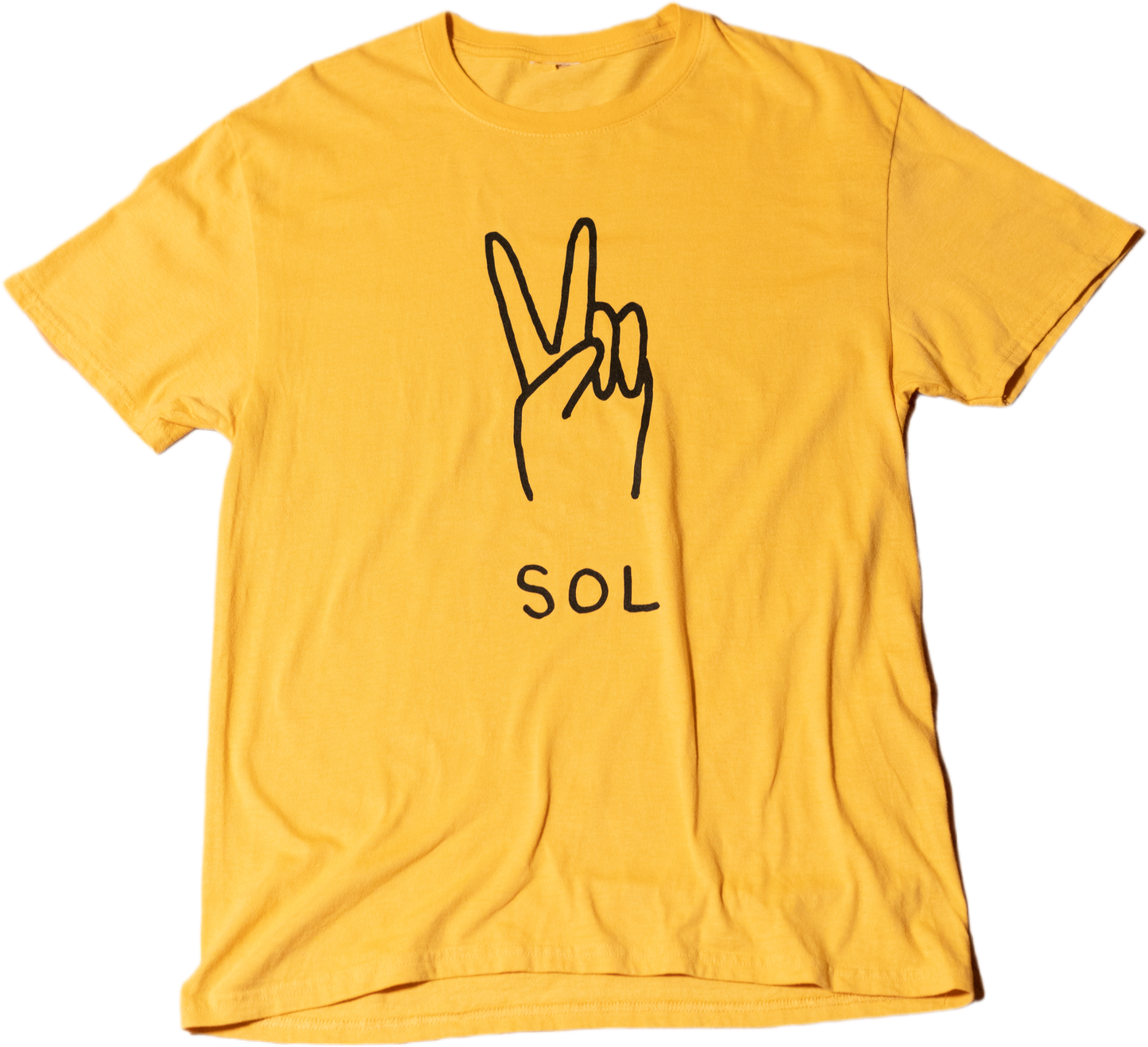 Peace Sign Tee - Yellow