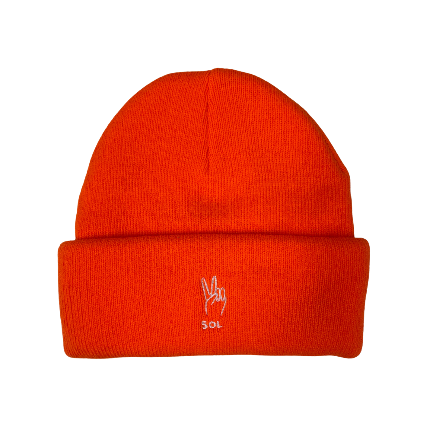 Peace Beanie (Orange)